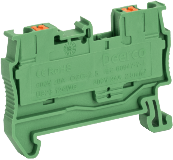 Derko 2,5mm Yay Baskılı Ray Klemens